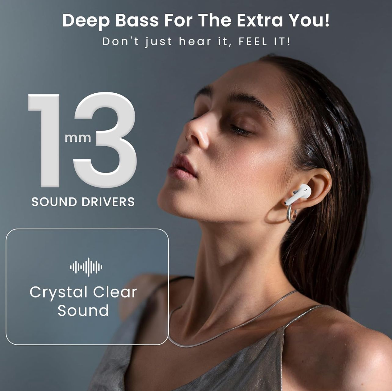 Scubel SmartPods Pro ANC Wireless Earbuds with Touch Display & Noise Cancellation