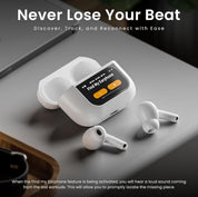 Scubel SmartPods Pro ANC Wireless Earbuds with Touch Display & Noise Cancellation