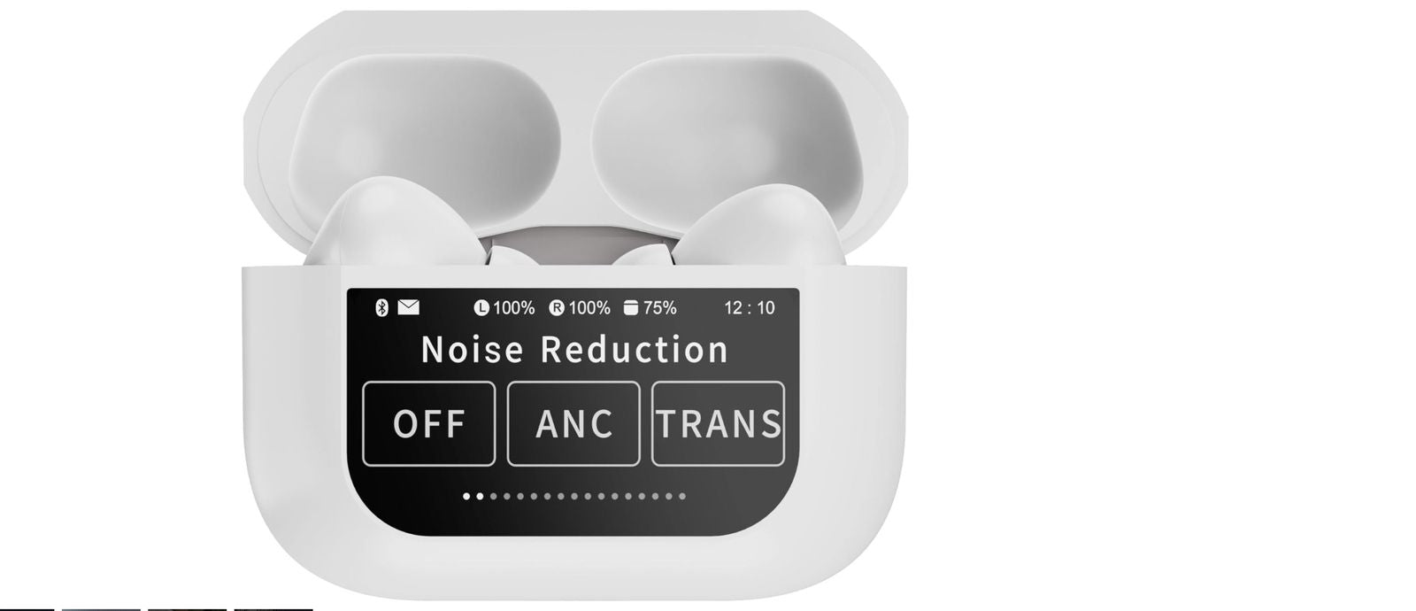 Scubel SmartPods Pro ANC Wireless Earbuds with Touch Display & Noise Cancellation