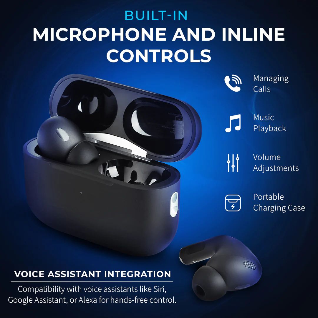 Scubel ShadowPods Pro ANC Wireless Earbuds with Deep Bass & Noise Cancellation