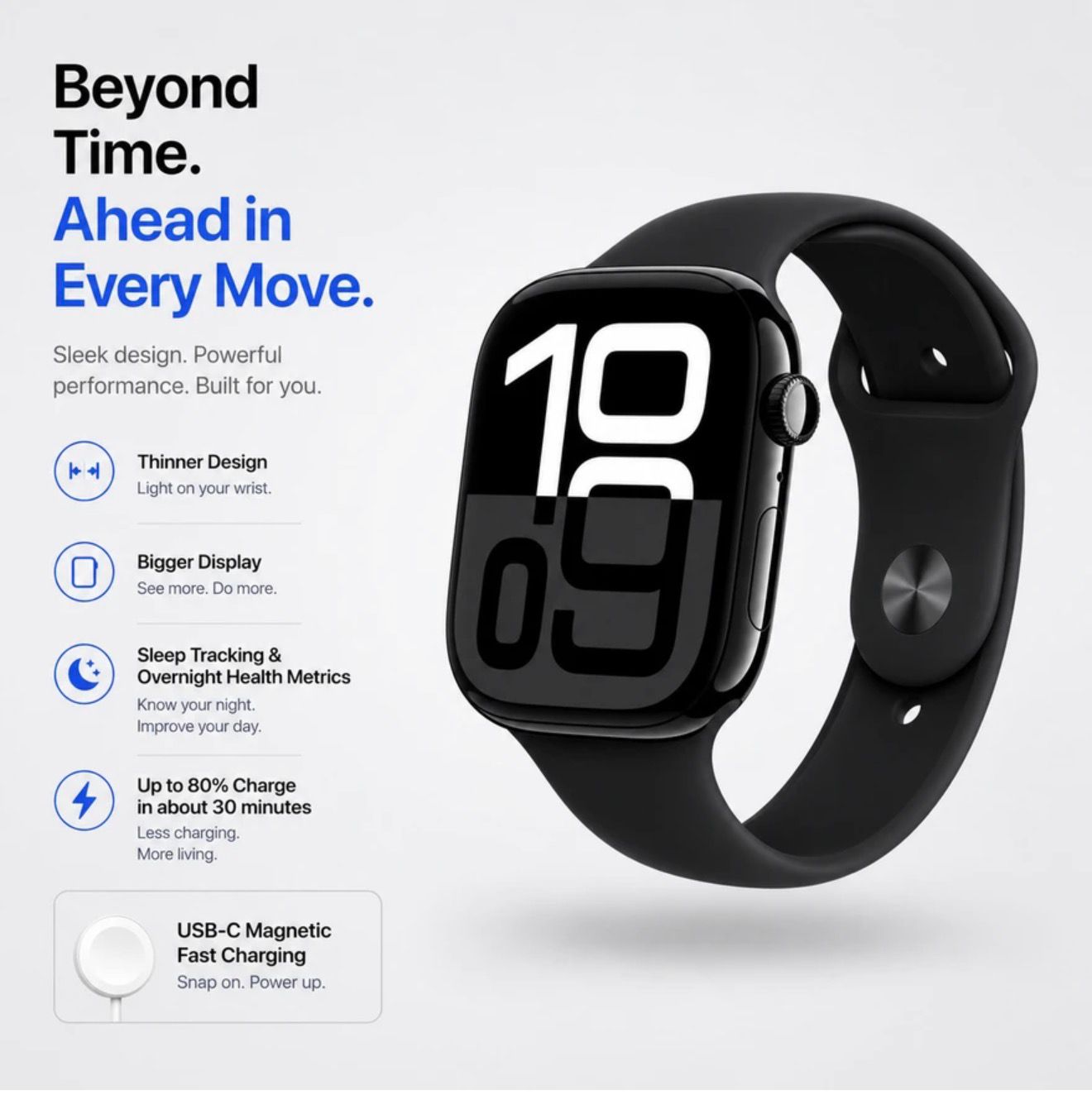 Scubel Series 10 Smart watch with Ai features
