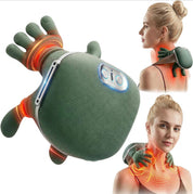 Scubel Smart Heat Neck & Shoulder Massager – Deep Tissue Kneading Massage Pillow with Heating Therapy