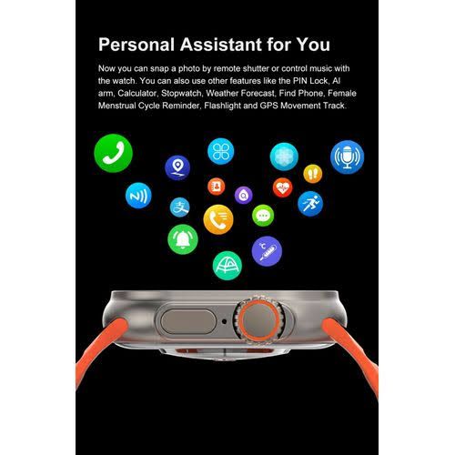 Scubel T800 Ultra Smart Watch – Bluetooth Calling Fitness Tracker with Heart Rate Monitor, Sports Modes & HD Touch Display