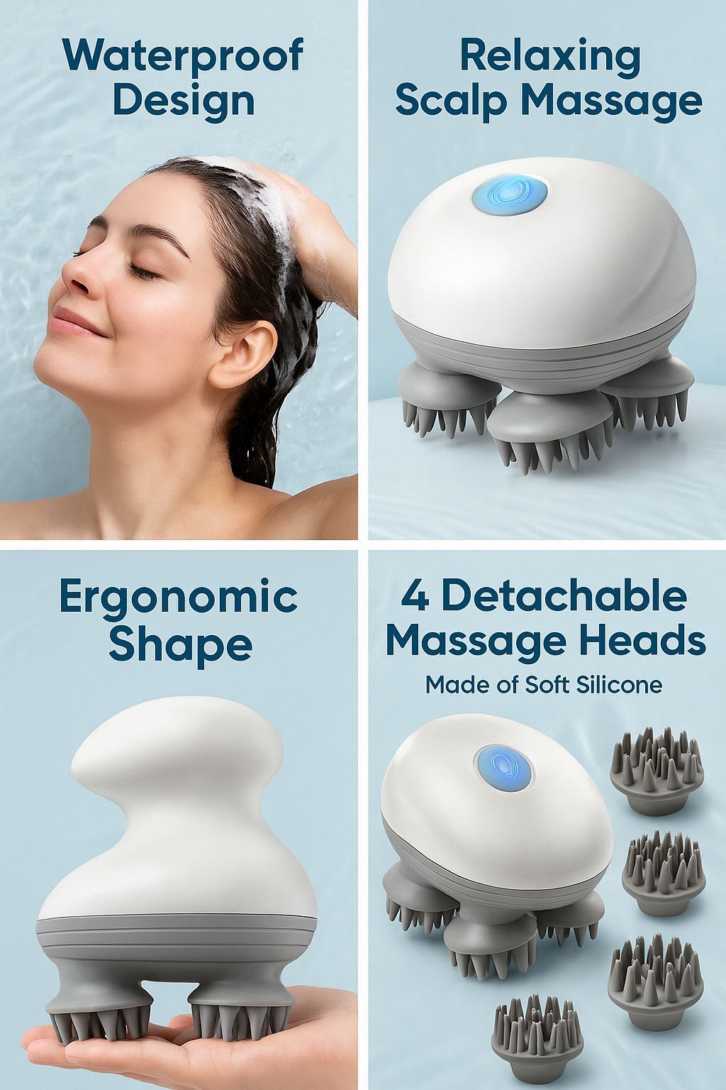 Scubel Smart Scalp Massager | Electric Head Massager for Stress Relief
