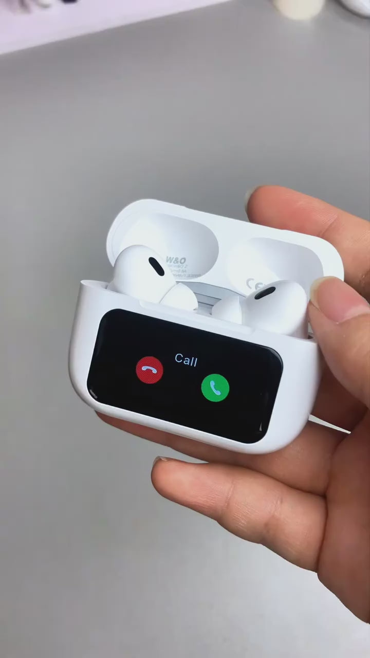 Scubel SmartPods Pro ANC Wireless Earbuds with Touch Display & Noise Cancellation